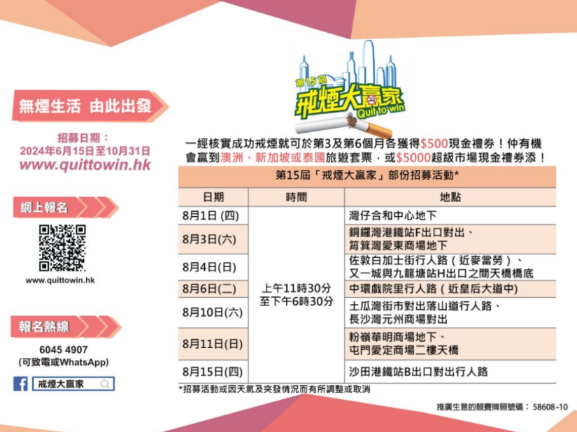 招募活動的詳情